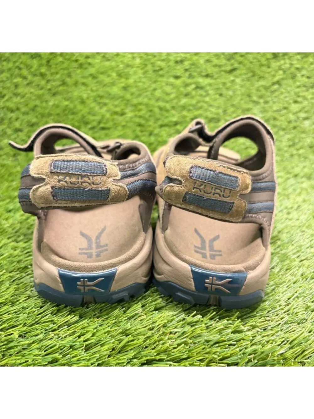 Kuru Tread Mens Size 12 Brown Blue Beach Walking Outdoor Sport Strappy Sandals
